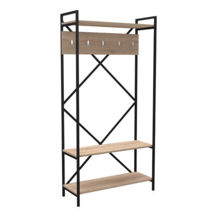 Αγόρασε ΕΠΙΠΛΟ ΕΙΣΟΔΟΥ NAVIS HM18188 ΜΕΛΑΜΙΝΗ ΣΟΝΑΜΑ-ΜΑΥΡΟΣ ΜΕΤΑΛ.ΣΚΕΛΕΤΟΣ 90x34x180Υεκ. σε μοναδική τιμή στο clickforshop.gr