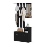 Αγόρασε ΕΠΙΠΛΟ ΕΙΣΟΔΟΥ ΜΕ ΚΑΘΡΕΦΤΗ GORN HM2473.02 ΜΕΛΑΜΙΝΗ ΣΕ WENGE 90x24x190Υεκ σε μοναδική τιμή στο clickforshop.gr