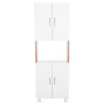 ΕΠΙΠΛΟ ΚΟΥΖΙΝΑΣ/ΝΤΟΥΛΑΠΙ RAD HM18196.04 ΜΕΛΑΜΙΝΗ ΦΥΣΙΚΟ-ΛΕΥΚΟ 55,5x32x165Υεκ. - Image 4