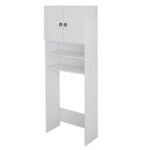 ΕΠΙΠΛΟ ΠΛΥΝΤΗΡΙΟΥ ΜΕ ΡΑΦΙΑ ΚΑΙ ΝΤΟΥΛΑΠΙ TERRY ΛΕΥΚΟ ΜΕΛΑΜΙΝΗ 64Χ27Χ180Υεκ.HM9122.11 - Image 4