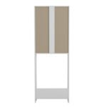 ΕΠΙΠΛΟ ΠΛΥΝΤΗΡΙΟΥ ΜΕ ΡΑΦΙΑ ΚΑΙ ΝΤΟΥΛΑΠΙ TERRY ΛΕΥΚΟ ΜΕΛΑΜΙΝΗ 64Χ27Χ180Υεκ.HM9122.11 - Image 5