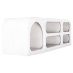 ΕΠΙΠΛΟ ΤΗΛΕΟΡΑΣΗΣ HANDYR HM9704 ΜΑΣΙΦ ΞΥΛΟ MANGO ΣΕ ΛΕΥΚΟ 130x40x45Yεκ. - Image 4