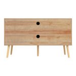 ΕΠΙΠΛΟ TV ΜΕΛΑΜΙΝΗΣ COLM ΜΕ ΠΟΡΤΕΣ RATTAN HM9223.11 ΣΕ ΧΡΩΜΑ ΦΥΣΙΚΟ 120x39x56,5Υεκ. - Image 5