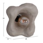 ΕΠΙΤΟΙΧΙΟ ΦΩΤΙΣΤΙΚΟ LUXON HM4701.03M FIBER CEMENT ΣΕ ΓΚΡΙ 28x15x28Υεκ. - Image 2