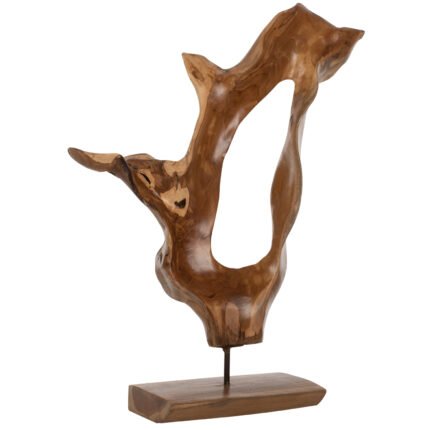 Αγόρασε ΕΠΙΤΡΑΠΕΖΙΟ ΔΙΑΚΟΣΜΗΤΙΚΟ ΑΠΟ ΜΑΣΙΦ ΞΥΛΟ ΤEAK ΦΥΣΙΚΟ HM7713 46Χ15