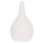 ΕΠΙΤΡΑΠΕΖΙΟ ΔΙΑΚΟΣΜΗΤΙΚΟ ΒΑΖΟ DENI HM4663.02L FIBER CEMENT ΣΕ ΛΕΥΚΟ--Φ26x39Υεκ - Image 3