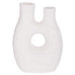 ΕΠΙΤΡΑΠΕΖΙΟ ΔΙΑΚΟΣΜΗΤΙΚΟ ΒΑΖΟ NAMENTIS HM4665.02L ΛΕΥΚΗ ΤΕΡΑΚΟΤΑ--27x13.5x37Υεκ - Image 4