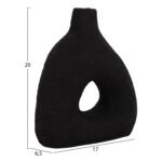 ΕΠΙΤΡΑΠΕΖΙΟ ΔΙΑΚΟΣΜΗΤΙΚΟ ΒΑΖΟ DECANT HM4667.01Μ ΤΕΡΑΚΟΤΑ ΣΕ ΜΑΥΡΟ--17x6.5x20Υεκ. - Image 2