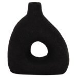 ΕΠΙΤΡΑΠΕΖΙΟ ΔΙΑΚΟΣΜΗΤΙΚΟ ΒΑΖΟ DECANT HM4667.01Μ ΤΕΡΑΚΟΤΑ ΣΕ ΜΑΥΡΟ--17x6.5x20Υεκ. - Image 3