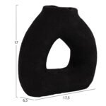 ΕΠΙΤΡΑΠΕΖΙΟ ΔΙΑΚΟΣΜΗΤΙΚΟ ΒΑΖΟ DECANT HM4667.01S ΤΕΡΑΚΟΤΑ ΣΕ ΜΑΥΡΟ--17.5x6.5x17Υεκ. - Image 2