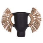 Αγόρασε ΕΠΙΤΡΑΠΕΖΙΟ ΔΙΑΚΟΣΜΗΤΙΚΟ ΒΑΖΟ ALICA HM4668.01S ΜΑΥΡΗ ΤΕΡΑΚΟΤΑ & GRASS--55x19x34Υεκ σε μοναδική τιμή στο clickforshop.gr