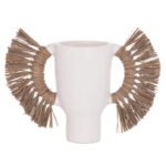 Αγόρασε ΕΠΙΤΡΑΠΕΖΙΟ ΔΙΑΚΟΣΜΗΤΙΚΟ ΒΑΖΟ ALICA HM4668.02L ΛΕΥΚΗ ΤΕΡΑΚΟΤΑ & GRASS--64x22x38Υεκ σε μοναδική τιμή στο clickforshop.gr