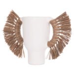 ΕΠΙΤΡΑΠΕΖΙΟ ΔΙΑΚΟΣΜΗΤΙΚΟ ΒΑΖΟ ALICA HM4668.02L ΛΕΥΚΗ ΤΕΡΑΚΟΤΑ & GRASS--64x22x38Υεκ - Image 5