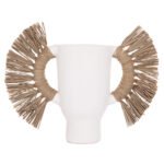 ΕΠΙΤΡΑΠΕΖΙΟ ΔΙΑΚΟΣΜΗΤΙΚΟ ΒΑΖΟ ALICA HM4668.02S ΛΕΥΚΗ ΤΕΡΑΚΟΤΑ & GRASS--55x19x34Υεκ - Image 3