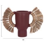 ΕΠΙΤΡΑΠΕΖΙΟ ΔΙΑΚΟΣΜΗΤΙΚΟ ΒΑΖΟ ALICA HM4668.06L ΒΥΣΣΙΝΙ ΤΕΡΑΚΟΤΑ & GRASS--64x22x38Υεκ - Image 2