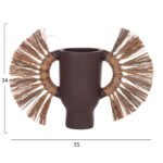 ΕΠΙΤΡΑΠΕΖΙΟ ΔΙΑΚΟΣΜΗΤΙΚΟ ΒΑΖΟ ALICA HM4668.07S ΣΟΚΟΛΑΤΙ ΤΕΡΑΚΟΤΑ & GRASS--55x19x34Υεκ - Image 2