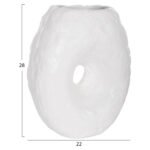 ΕΠΙΤΡΑΠΕΖΙΟ ΔΙΑΚΟΣΜΗΤΙΚΟ ΒΑΖΟ NAMENTIS HM4673.02S ΛΕΥΚΗ ΤΕΡΑΚΟΤΑ--22x13x28Υεκ - Image 2