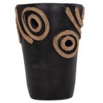 ΕΠΙΤΡΑΠΕΖΙΟ ΔΙΑΚΟΣΜΗΤΙΚΟ ΒΑΖΟ DEAN HM4677.01S ΤΕΡΑΚΟΤΑ ΣΕ ΜΑΥΡΟ--Φ19x25Υεκ. - Image 3