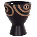 ΕΠΙΤΡΑΠΕΖΙΟ ΔΙΑΚΟΣΜΗΤΙΚΟ ΒΑΖΟ DEAN HM4678.01 ΤΕΡΑΚΟΤΑ ΣΕ ΜΑΥΡΟ--Φ25x28Υεκ. - Image 6