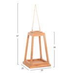 ΕΠΙΤΡΑΠΕΖΙΟ ΔΙΑΚΟΣΜΗΤΙΚΟ ΦΑΝΑΡΙ ΓΙΑ ΚΕΡΙ RAMI HM4584 ΞΥΛΟ TEAK ΦΥΣΙΚΟ 25x25x39-67Υεκ. - Image 2