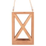 ΕΠΙΤΡΑΠΕΖΙΟ ΔΙΑΚΟΣΜΗΤΙΚΟ ΦΑΝΑΡΙ ΓΙΑ ΚΕΡΙ FENT HM4581 ΞΥΛΟ TEAK ΦΥΣΙΚΟ 20x20x30-58Υεκ. - Image 4