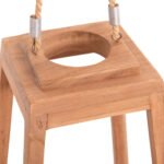 ΕΠΙΤΡΑΠΕΖΙΟ ΔΙΑΚΟΣΜΗΤΙΚΟ ΦΑΝΑΡΙ ΓΙΑ ΚΕΡΙ RAMI HM4584 ΞΥΛΟ TEAK ΦΥΣΙΚΟ 25x25x39-67Υεκ. - Image 4