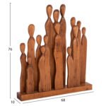 ΕΠΙΤΡΑΠΕΖΙΟ ΔΙΑΚΟΣΜΗΤΙΚΟ PRIMATE HM4415 ΑΠΟ ΞΥΛΟ ΑΛΒΑΣΙΑΣ 68x10x76Υεκ. - Image 2