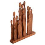 ΕΠΙΤΡΑΠΕΖΙΟ ΔΙΑΚΟΣΜΗΤΙΚΟ PRIMATE HM4415 ΑΠΟ ΞΥΛΟ ΑΛΒΑΣΙΑΣ 68x10x76Υεκ. - Image 5