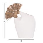 ΕΠΙΤΡΑΠΕΖΙΟ ΔΙΑΚΟΣΜΗΤΙΚΟ ALICA2 HM4671.02 ΛΕΥΚΗ ΤΕΡΑΚΟΤΑ & GRASS--44x18x50Υεκ. - Image 2