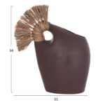 ΕΠΙΤΡΑΠΕΖΙΟ ΔΙΑΚΟΣΜΗΤΙΚΟ ALICA2 HM4671.07 ΣΟΚΟΛΑΤΙ ΤΕΡΑΚΟΤΑ & GRASS--44x18x50Υεκ. - Image 2