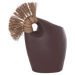 ΕΠΙΤΡΑΠΕΖΙΟ ΔΙΑΚΟΣΜΗΤΙΚΟ ALICA2 HM4671.07 ΣΟΚΟΛΑΤΙ ΤΕΡΑΚΟΤΑ & GRASS--44x18x50Υεκ. - Image 3