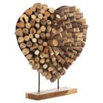 ΕΠΙΤΡΑΠΕΖΙΟ ΔΙΑΚΟΣΜΗΤΙΚΟ SHINZO HM7911 ΣΧΗΜΑ ΚΑΡΔΙΑ ΚΛΑΔΙΑ ΤΕΑΚ 57x5x56Υεκ. - Image 3