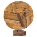 ΕΠΙΤΡΑΠΕΖΙΟ ΔΙΑΚΟΣΜΗΤΙΚΟ ΜΑΣΙΦ ΞΥΛΟ ΤEAK ΦΥΣΙΚΟ HM7718 50X15X64YΕΚ. - Image 5