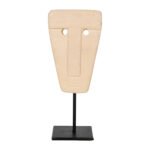 ΕΠΙΤΡΑΠΕΖΙΟ ΔΙΑΚΟΣΜΗΤΙΚΟ ΠΡΟΣΩΠΟ HM4312 PARAS STONE-ΜΑΥΡΟ ΜΕΤΑΛΛΙΚΟ STAND 9x3x22Yεκ. - Image 3