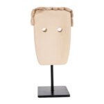 ΕΠΙΤΡΑΠΕΖΙΟ ΔΙΑΚΟΣΜΗΤΙΚΟ ΠΡΟΣΩΠΟ HM4313 PARAS STONE ΣΕ ΜΕΤΑΛΛΙΚΟ ΜΑΥΡΟ STAND 9x6x19Yεκ. - Image 5