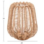 ΕΠΙΤΡΑΠΕΖΙΟ ΦΩΤΙΣΤΙΚΟ HM4350 ΜΕΤΑΛΛΟ ΜΕ PAPER ROPE ΣΕ ΦΥΣΙΚΟ Φ29Χ34Υεκ. - Image 2