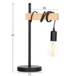 ΕΠΙΤΡΑΠΕΖΙΟ ΦΩΤΙΣΤΙΚΟ VOLKS HM4659 ΜΕΤΑΛΛΟ-ΞΥΛΟ 15x26x41Υεκ. - Image 2