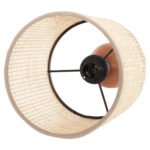ΕΠΙΤΡΑΠΕΖΙΟ ΦΩΤΙΣΤΙΚΟ LYKTUR HM4709 ΜΠΕΖ ΚΑΠΕΛΟ WICKER-ΞΥΛΙΝΗ ΒΑΣΗ Φ15,5x35,5Υεκ. - Image 5