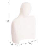 ΕΠΙΤΡΑΠΕΖΙΟ ΚΕΡΑΜΙΚΟ ΔΙΑΚΟΣΜΗΤΙΚΟ 2ΤΜΧ HUMANS HM4617 ΥΠΟΛΕΥΚΟ ΚΡΥΣΤΑΛΛΙΚΟ - Image 2