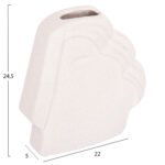 ΕΠΙΤΡΑΠΕΖΙΟ ΚΕΡΑΜΙΚΟ ΔΙΑΚΟΣΜΗΤΙΚΟ HUMANS HM4585 ΕΚΡΟΥ-ΥΦΗ ΚΡΥΣΤΑΛΛΟΥ 22x5x24.5Υεκ - Image 2