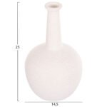 ΕΠΙΤΡΑΠΕΖΙΟ ΚΕΡΑΜΙΚΟ ΔΙΑΚΟΣΜΗΤΙΚΟ ELENDIL HM4593.01 ΥΠΟΛΕΥΚΟ ΚΡΥΣΤΑΛΛΙΚΟ Φ15x25Υεκ - Image 2