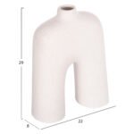 ΕΠΙΤΡΑΠΕΖΙΟ ΚΕΡΑΜΙΚΟ ΔΙΑΚΟΣΜΗΤΙΚΟ ISIL HM4599.01 ΚΡΥΣΤΑΛΛ.ΥΠΟΛΕΥΚΟ 22x8x29Υεκ - Image 2