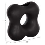 ΕΠΙΤΡΑΠΕΖΙΟ ΚΕΡΑΜΙΚΟ ΔΙΑΚΟΣΜΗΤΙΚΟ SEBOR HM4594.02 ΜΑΥΡΟ ΜΑΤ 18x9x18Υεκ - Image 2