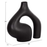 ΕΠΙΤΡΑΠΕΖΙΟ ΚΕΡΑΜΙΚΟ ΔΙΑΚΟΣΜΗΤΙΚΟ ISIL HM4597.02 ΜΑΥΡΟ ΜΑΤ 29x11x29Υεκ - Image 2