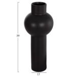 ΕΠΙΤΡΑΠΕΖΙΟ ΚΕΡΑΜΙΚΟ ΔΙΑΚΟΣΜΗΤΙΚΟ SCEPTER HM4604.02 ΜΑΥΡΟ ΜΑΤ Φ17x39Υεκ - Image 2