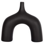 ΕΠΙΤΡΑΠΕΖΙΟ ΚΕΡΑΜΙΚΟ ΔΙΑΚΟΣΜΗΤΙΚΟ ΣΕΙΡΑ ISIL HM4601.02 ΜΑΥΡΟ ΜΑΤ 35x10x32.5Υεκ - Image 3