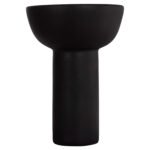 ΕΠΙΤΡΑΠΕΖΙΟ ΚΕΡΑΜΙΚΟ ΔΙΑΚΟΣΜΗΤΙΚΟ ELENDIL HM4602.02 ΜΑΥΡΟ ΜΑΤ Φ23x32Υ εκ - Image 3