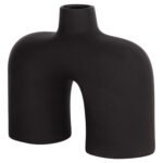 ΕΠΙΤΡΑΠΕΖΙΟ ΚΕΡΑΜΙΚΟ ΔΙΑΚΟΣΜΗΤΙΚΟ ISIL HM4600.02 ΜΑΥΡΟ ΜΑΤ 27x9,5x22,5Y εκ. - Image 4