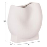 ΕΠΙΤΡΑΠΕΖΙΟ ΚΕΡΑΜΙΚΟ ΔΙΑΚΟΣΜΗΤΙΚΟ GLAΖΕ HM4610.01 ΥΠΟΛΕΥΚΟ ΚΡΥΣΤΑΛΛΙΚΟ 26x14x25Υεκ - Image 2