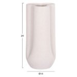 ΕΠΙΤΡΑΠΕΖΙΟ ΚΕΡΑΜΙΚΟ ΔΙΑΚΟΣΜΗΤΙΚΟ GLAZE HM4612.01 ΚΡΥΣΤΑΛΛΙΚΟ ΥΠΟΛΕΥΚΟ Φ14x29Υεκ - Image 2